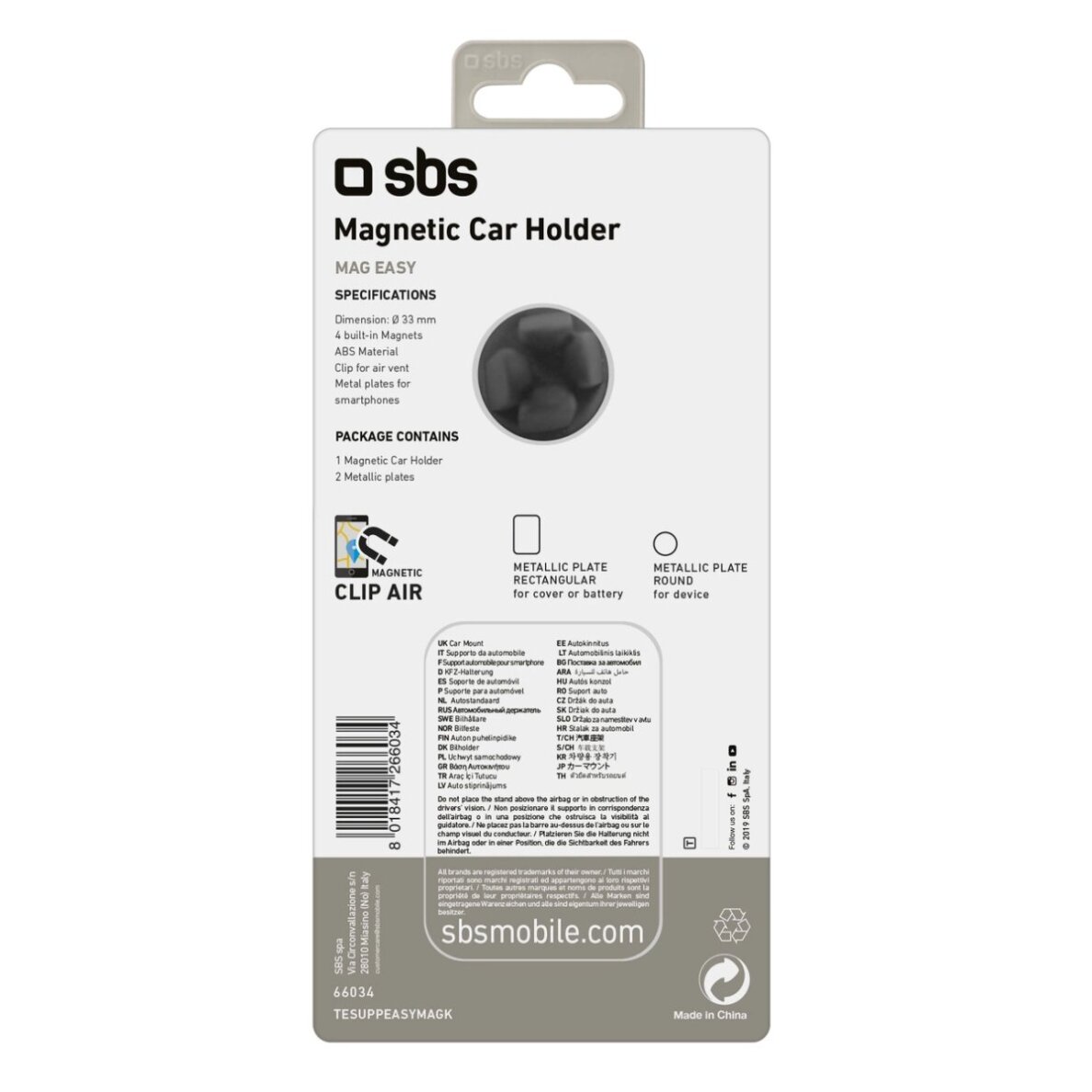 Telefono laikiklis SBS TESUPPEASYMAGK, suderinamas su MagSafe, vėdinimo angai – juodas 1 Telefono laikiklis SBS TESUPPEASYMAGK, suderinamas su MagSafe, vėdinimo angai – juodas 1