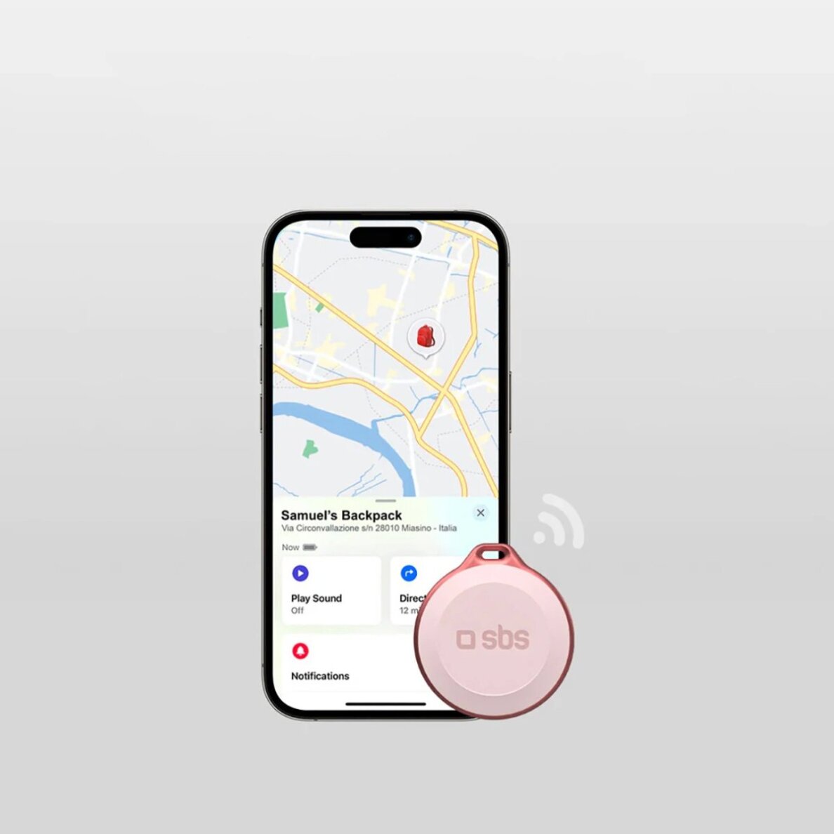Lokatorius SBS Track My Circle atsparus vandeniui IP65, suderinamas su Apple Find My – rožinis 2 Lokatorius SBS Track My Circle atsparus vandeniui IP65, suderinamas su Apple Find My – rožinis 2