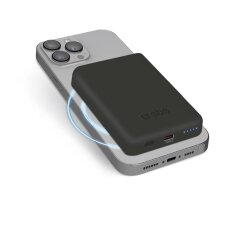 Belaidė išorinė baterija SBS TEBB5000MAG1CK 5000 mAh USB-C, suderinama su MagSafe – juoda
