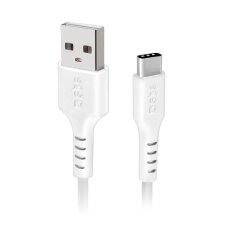 Krovimo kabelis SBS TECABLEMICROC15W USB-A - USB-C 1.5m – baltas