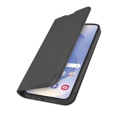 Samsung Galaxy S25 Edge SBS Wallet dėklas su stovu ir kortelių skyreliu – juodas