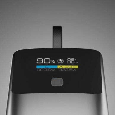 Išorinė baterija SBS 10000mAh PD 20W su LCD ekranu ir integruotu USB-C laidu – pilka 5 Išorinė baterija SBS 10000mAh PD 20W su LCD ekranu ir integruotu USB-C laidu – pilka 5