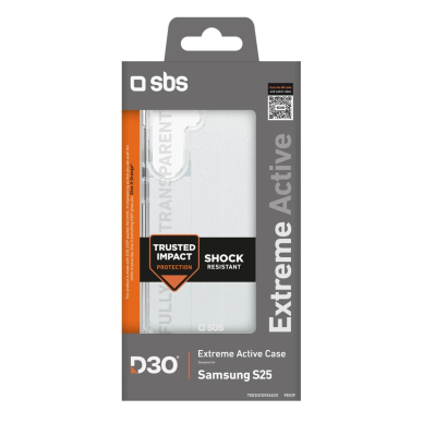 SBS D3O dėklas Samsung Galaxy S25 - permatomas 2