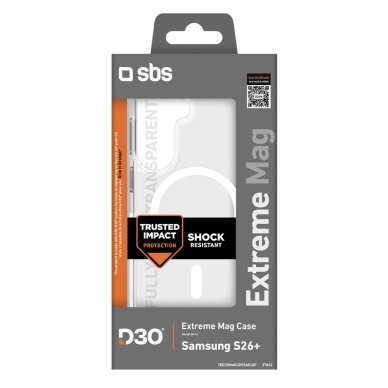 Samsung Galaxy S26 Plus SBS D3O Extreme MagSafe dėklas – skaidrus 1 Samsung Galaxy S26 Plus SBS D3O Extreme MagSafe dėklas – skaidrus 1