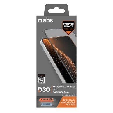 Samsung Galaxy S26 SBS D3O stiklas su aplikatoriumi 1