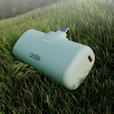 Išorinė baterija SBS EcoPower 5000 mAh 10W su integruotu USB-C jungtimi – žalia 5 Išorinė baterija SBS EcoPower 5000 mAh 10W su integruotu USB-C jungtimi – žalia 5