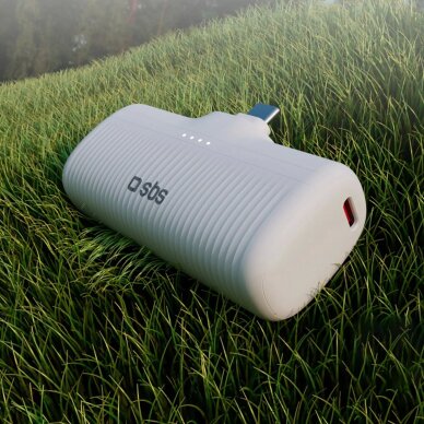 Išorinė baterija SBS EcoPower 5000 mAh 10W su integruotu USB-C jungtimi – balta 7 Išorinė baterija SBS EcoPower 5000 mAh 10W su integruotu USB-C jungtimi – balta 7