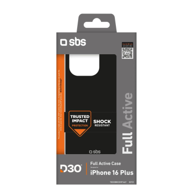 SBS Full Active D3O Dėklas iPhone 16 Plus - Juodas 1 SBS Full Active D3O Dėklas iPhone 16 Plus - Juodas 1