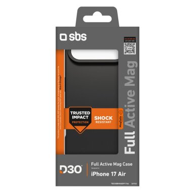 iPhone 17 Air dėklas SBS Full Active Mag su D3O technologija – juodas 1 iPhone 17 Air dėklas SBS Full Active Mag su D3O technologija – juodas 1