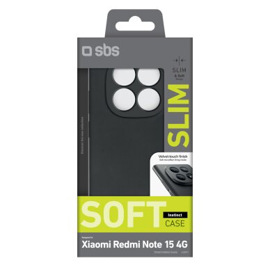 Xiaomi Redmi Note 15 4G SBS Instinct dėklas – juodas 1
