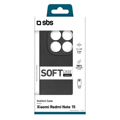 Xiaomi Redmi Note 15 SBS Instinct dėklas – juodas 1 Xiaomi Redmi Note 15 SBS Instinct dėklas – juodas 1
