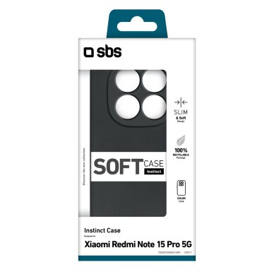 Xiaomi Redmi Note 15 Pro SBS Instinct dėklas – juodas 1 Xiaomi Redmi Note 15 Pro SBS Instinct dėklas – juodas 1
