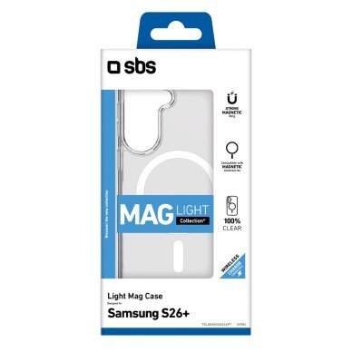 Samsung Galaxy S26 Plus SBS Light Mag MagSafe dėklas – skaidrus 1 Samsung Galaxy S26 Plus SBS Light Mag MagSafe dėklas – skaidrus 1