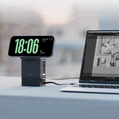 Įkrovimo stotelė SBS Power Dock 6-in-1 su MagSafe, stovu ir USB-C laidais 65W – juoda 8 Įkrovimo stotelė SBS Power Dock 6-in-1 su MagSafe, stovu ir USB-C laidais 65W – juoda 8
