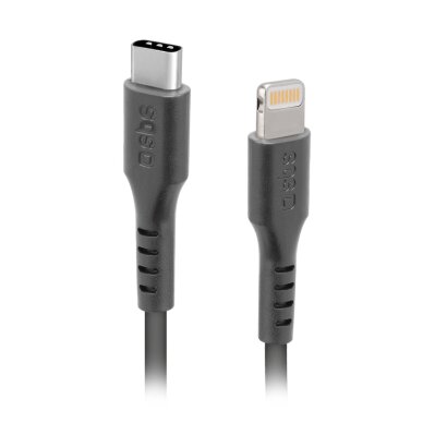 Krovimo kabelis SBS TECABLELIGTC1K USB-C - Lightning 1m – juodas