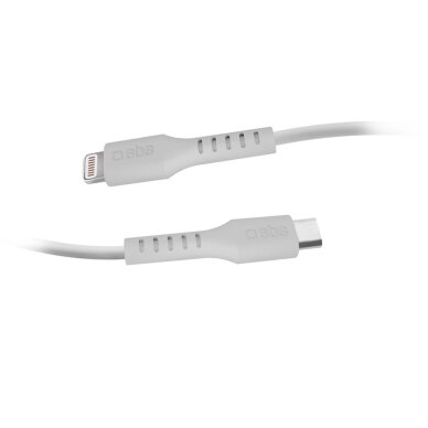 Krovimo kabelis SBS TECABLELIGTC1W USB-C - Lightning MFi sertifikuotas 1m – baltas 2