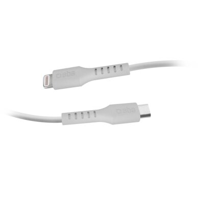 Krovimo kabelis SBS TECABLELIGTC2W USB-C - Lightning 2m – baltas 2 Krovimo kabelis SBS TECABLELIGTC2W USB-C - Lightning 2m – baltas 2