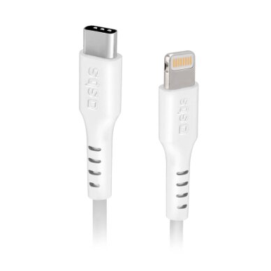 Krovimo kabelis SBS TECABLELIGTC2W USB-C - Lightning 2m – baltas Krovimo kabelis SBS TECABLELIGTC2W USB-C - Lightning 2m – baltas