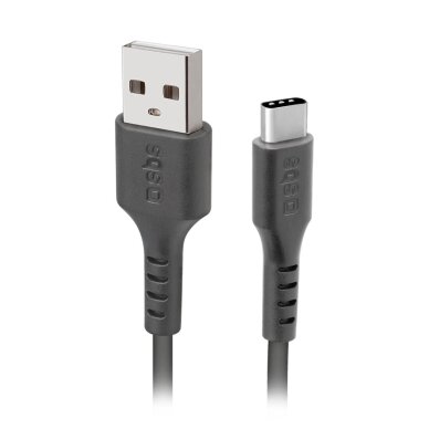Krovimo kabelis SBS TECABLETC220K USB-A - USB-C 2m – juodas