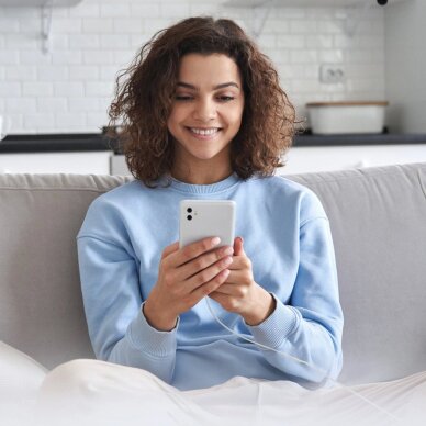 Krovimo kabelis SBS TECABLETCC10W USB-C - USB-C Power Delivery 25W 1m – baltas 3