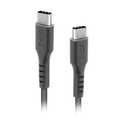 Krovimo kabelis SBS TECABLETCC3M USB-C - USB-C 3m – juodas