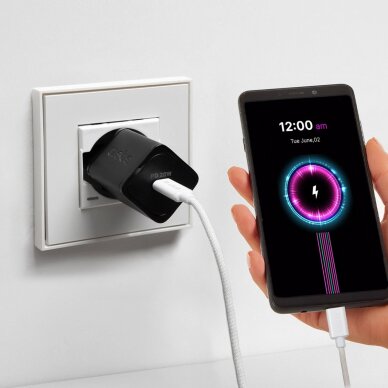 Krovimo kabelis SBS TECABLETISSUETCCG USB-C - USB-C 1.5m 60W pintas – pilkas 4 Krovimo kabelis SBS TECABLETISSUETCCG USB-C - USB-C 1.5m 60W pintas – pilkas 4