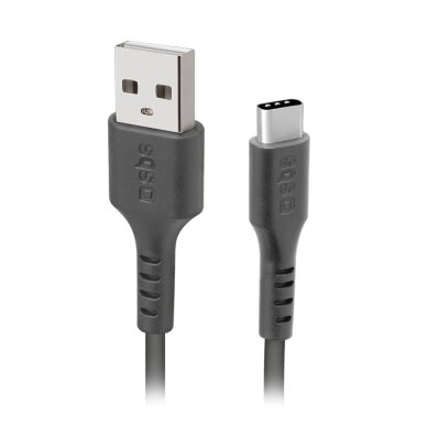 Krovimo kabelis SBS TECABLETYC1KPOS USB-A - USB-C 1m – juodas Krovimo kabelis SBS TECABLETYC1KPOS USB-A - USB-C 1m – juodas