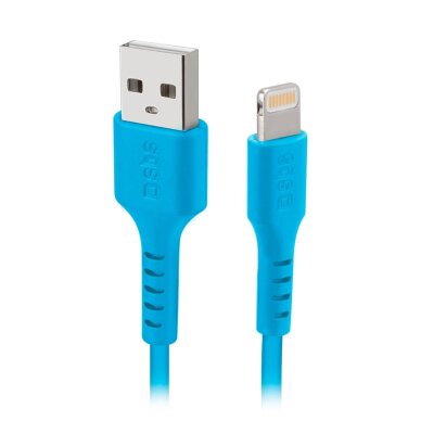 Krovimo kabelis SBS TECABLEUSBIP589A USB-A - Lightning – mėlynas