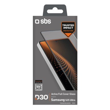 SBS grūdintas stiklas su D3O rėmeliu skirtas Samsung Galaxy S25 Ultra 2