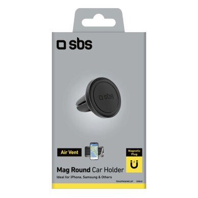Telefono laikiklis SBS TESUPMAGMCLIP, suderinamas su MagSafe, vėdinimo angai – juodas 2 Telefono laikiklis SBS TESUPMAGMCLIP, suderinamas su MagSafe, vėdinimo angai – juodas 2