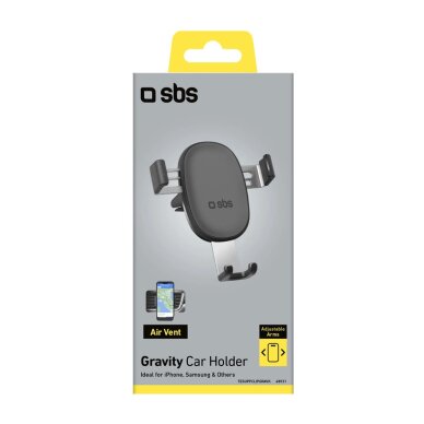 Telefono laikiklis SBS TESUPPCLIPGRAVK vėdinimo angai su gravitacijos mechanizmu – juodas 1 Telefono laikiklis SBS TESUPPCLIPGRAVK vėdinimo angai su gravitacijos mechanizmu – juodas 1