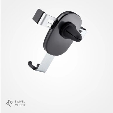 Telefono laikiklis SBS TESUPPCLIPGRAVK vėdinimo angai su gravitacijos mechanizmu – juodas 4 Telefono laikiklis SBS TESUPPCLIPGRAVK vėdinimo angai su gravitacijos mechanizmu – juodas 4