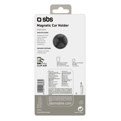 Telefono laikiklis SBS TESUPPEASYMAGK, suderinamas su MagSafe, vėdinimo angai – juodas 1 Telefono laikiklis SBS TESUPPEASYMAGK, suderinamas su MagSafe, vėdinimo angai – juodas 1