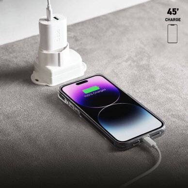 Sieninis įkroviklis SBS TETRPD20W 20W USB-A / USB-C su Power Delivery – baltas 6 Sieninis įkroviklis SBS TETRPD20W 20W USB-A / USB-C su Power Delivery – baltas 6