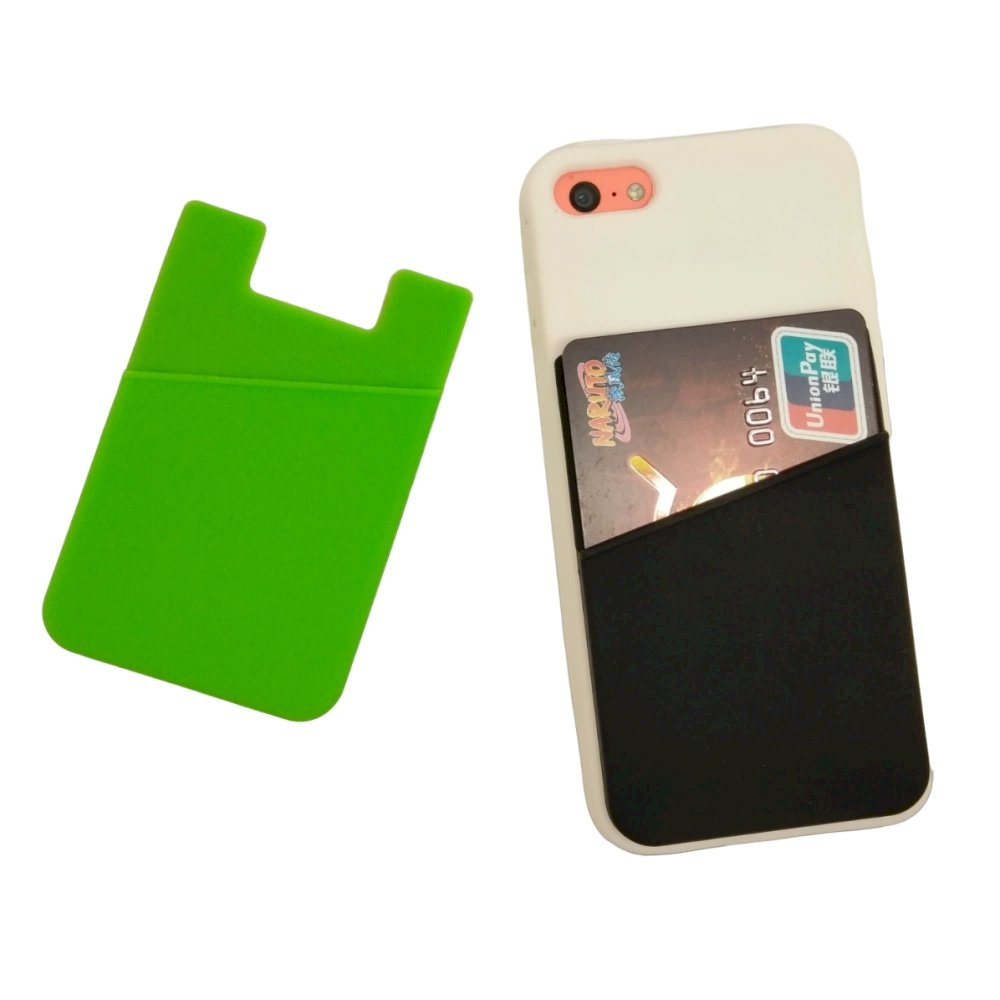Self-adhesive card case for the back of the phone - Mėlynas 3 Self-adhesive card case for the back of the phone - Mėlynas 3