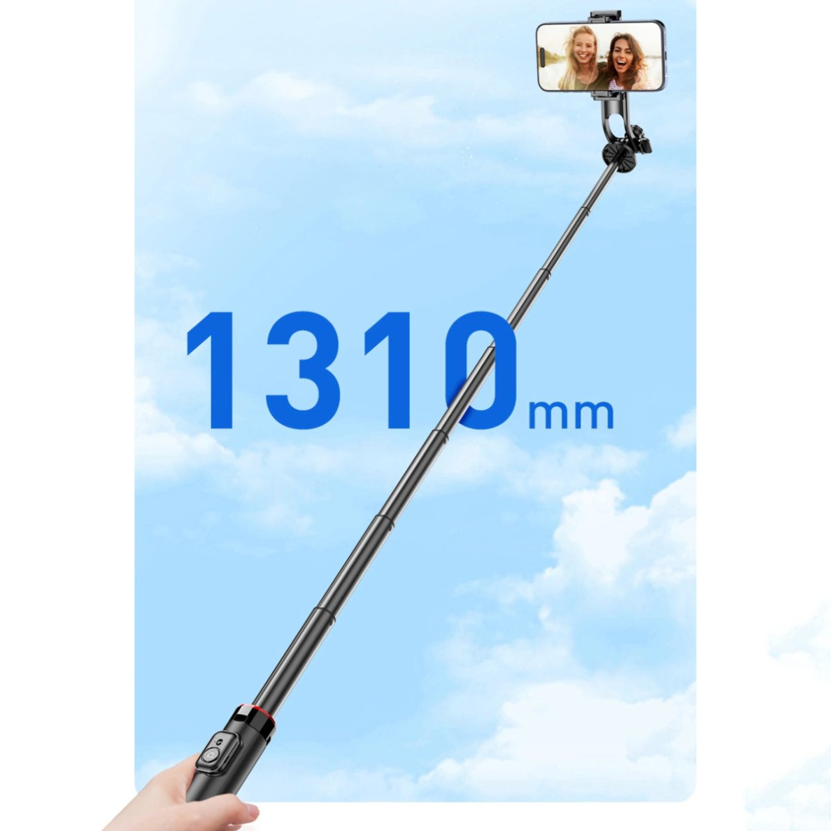 WC1Y2S asmenukių trikojis 1.3 m iš aliuminio lydinio su telefono laikikliu – juodas 11 WC1Y2S asmenukių trikojis 1.3 m iš aliuminio lydinio su telefono laikikliu – juodas 11