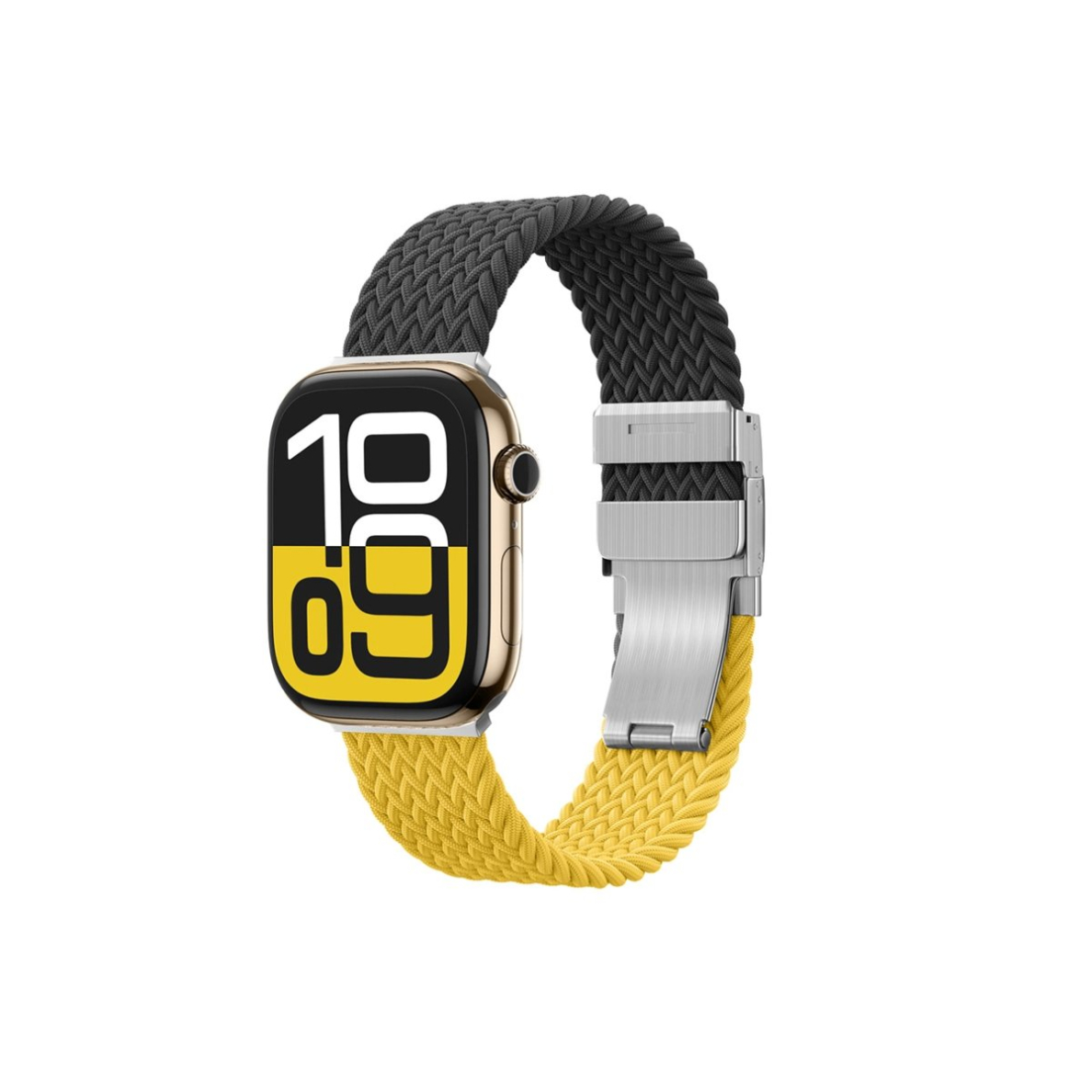 Apple Watch 45/46/49mm AmazingThing Blend Band dirželių rinkinys 2vnt - geltona-juoda/juoda 2