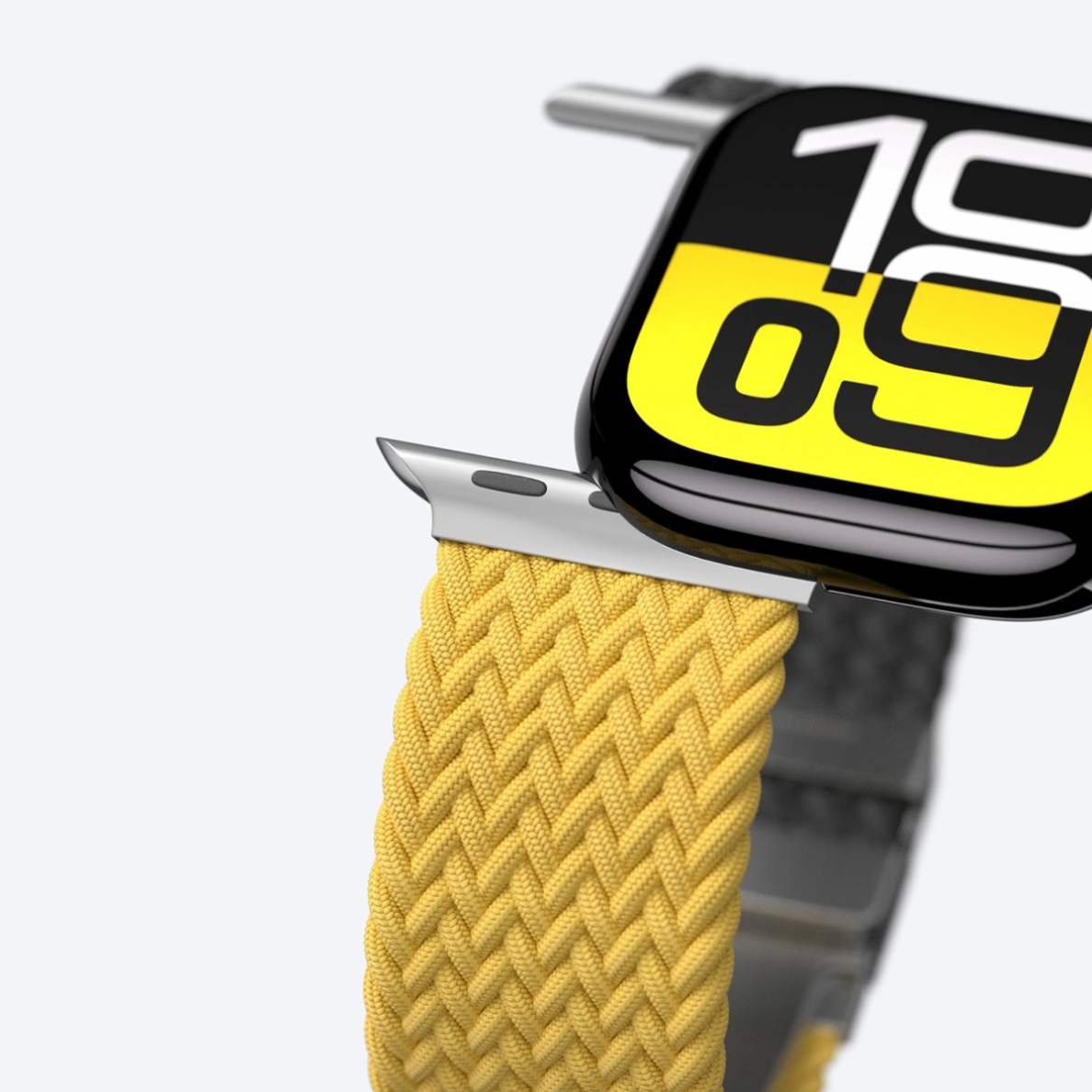 Apple Watch 45/46/49mm AmazingThing Blend Band dirželių rinkinys 2vnt - geltona-juoda/juoda 5