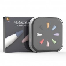 Rinkinys 8 stylus tip caps skirtas Apple Pencil 2/1 įvairių spalvų