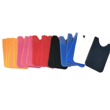 Self-adhesive card case for the back of the phone - Raudonas 6 Self-adhesive card case for the back of the phone - Raudonas 6