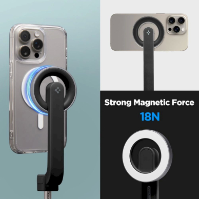 Spigen S571W asmenukių lazda su MagSafe, Bluetooth ir trikoju – juodas 7