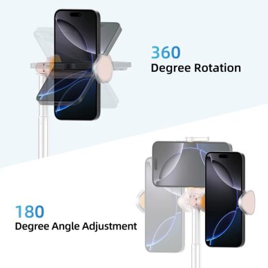 Selfie lazda Tech-Protect L09S su trikoju – rožinė 5 Selfie lazda Tech-Protect L09S su trikoju – rožinė 5