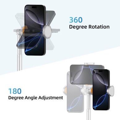 Selfie lazda Tech-Protect L09S su trikoju – balta 4 Selfie lazda Tech-Protect L09S su trikoju – balta 4