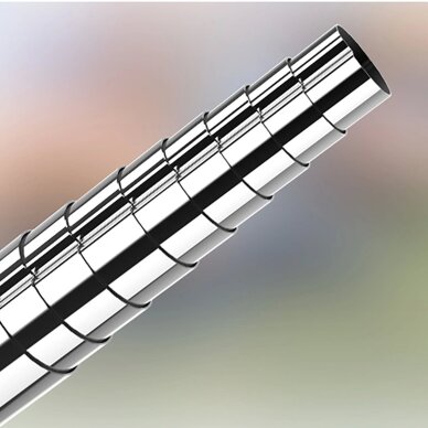 Selfie lazda WC13YDS teleskopinė 1.3m su dviguba lempa ir telefono laikikliu – juoda 12