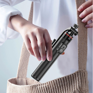 WC1Y2S asmenukių trikojis 1.3 m iš aliuminio lydinio su telefono laikikliu – juodas 17 WC1Y2S asmenukių trikojis 1.3 m iš aliuminio lydinio su telefono laikikliu – juodas 17