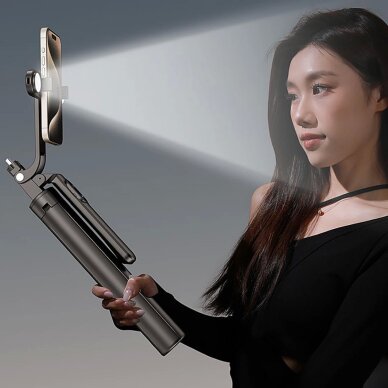 Selfie lazda WH181D-Y1S aliuminio teleskopinė 1.75m su dviguba lempa ir telefono laikikliu – juoda 10 Selfie lazda WH181D-Y1S aliuminio teleskopinė 1.75m su dviguba lempa ir telefono laikikliu – juoda 10