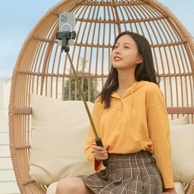 Selfie lazda WHS1Y teleskopinė 1m su telefono laikikliu – juoda 11 Selfie lazda WHS1Y teleskopinė 1m su telefono laikikliu – juoda 11