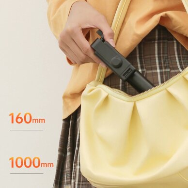 Selfie lazda WHS1Y teleskopinė 1m su telefono laikikliu – juoda 16 Selfie lazda WHS1Y teleskopinė 1m su telefono laikikliu – juoda 16