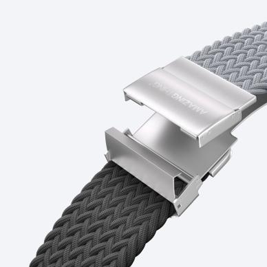 Apple Watch 45/46/49mm AmazingThing Blend Band dirželių rinkinys 2vnt - pilka-juoda/pilka 4