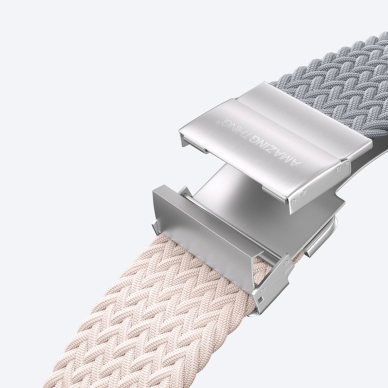 Apple Watch 45/46/49mm AmazingThing Blend Band dirželių rinkinys 2vnt - rožinis-pilka/rožinis 4